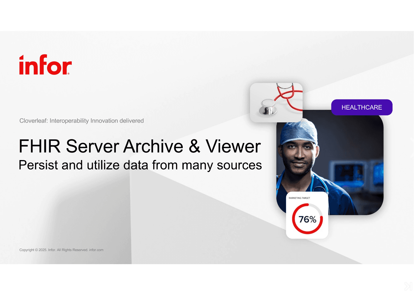 Livre blanc Infor : Découvrez CLARYS pour une approche FHIR Server & Viewer de l'archivage de vos données multi-sources.